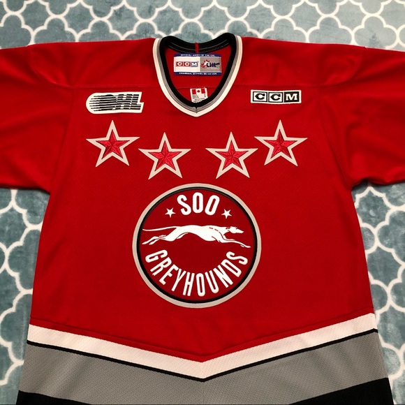⛔️SOLD⛔️ CCM SOO GREYHOUNDS CHL JERSEY - Picture 12 of 16